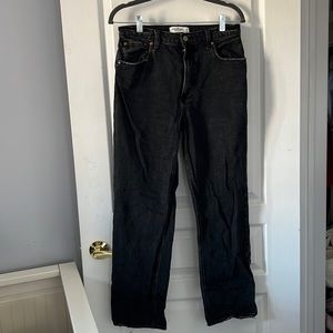 Abercrombie “The Ankle Straight” Ultra High Rose Jeans
